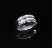 PLATINUM AND DIAMOND BAQUETTE