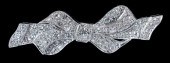 PLATINUM AND DIAMOND BOW BROOC