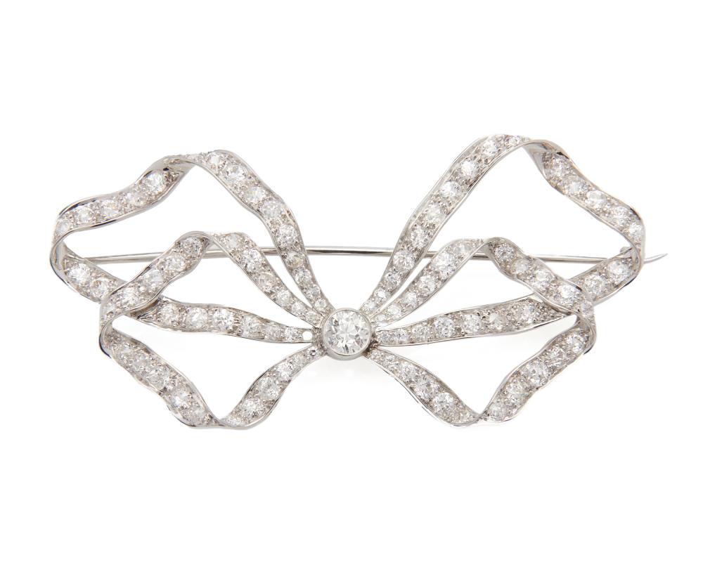 PLATINUM AND DIAMOND BOW