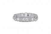 PLATINUM AND DIAMOND BRACELETP
