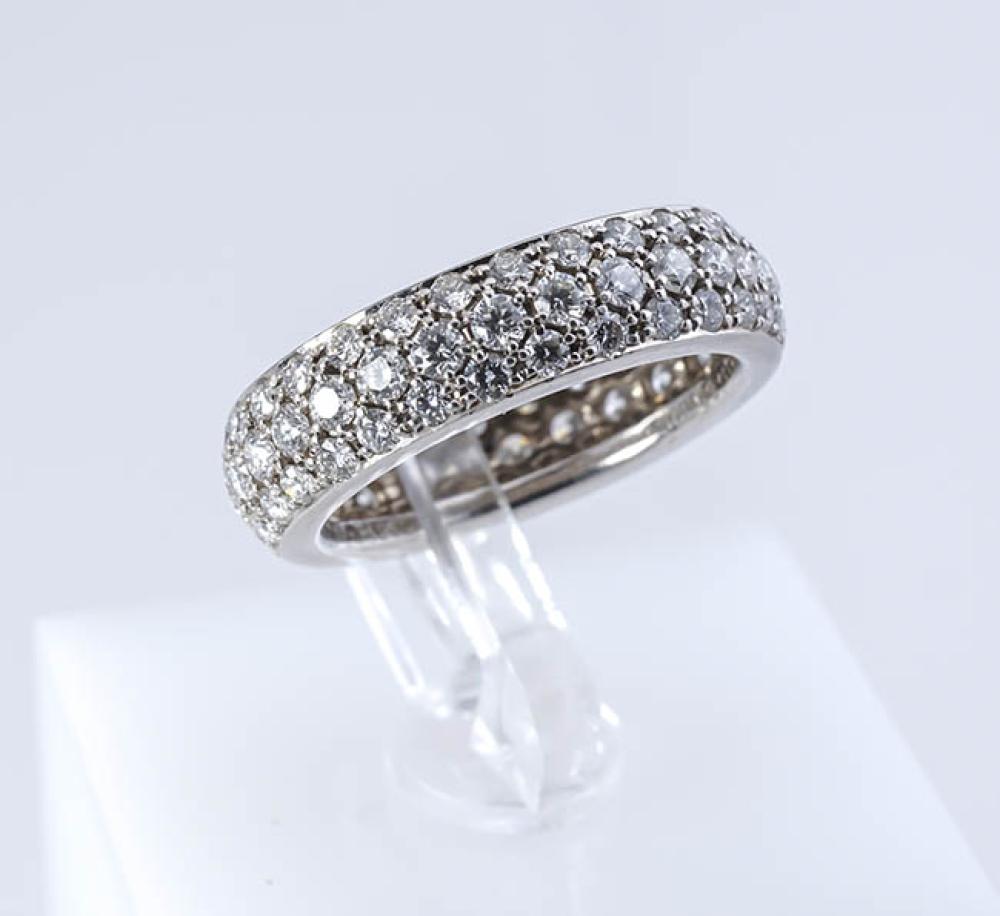 PLATINUM AND DIAMOND ETERNITY BAND,
