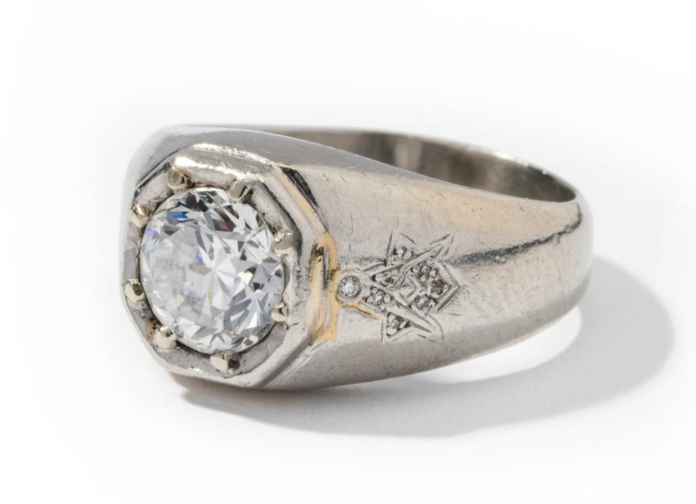 PLATINUM AND DIAMOND MASONIC