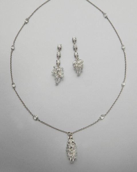 Platinum and diamond necklace
