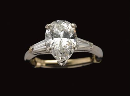 Platinum and diamond ring   