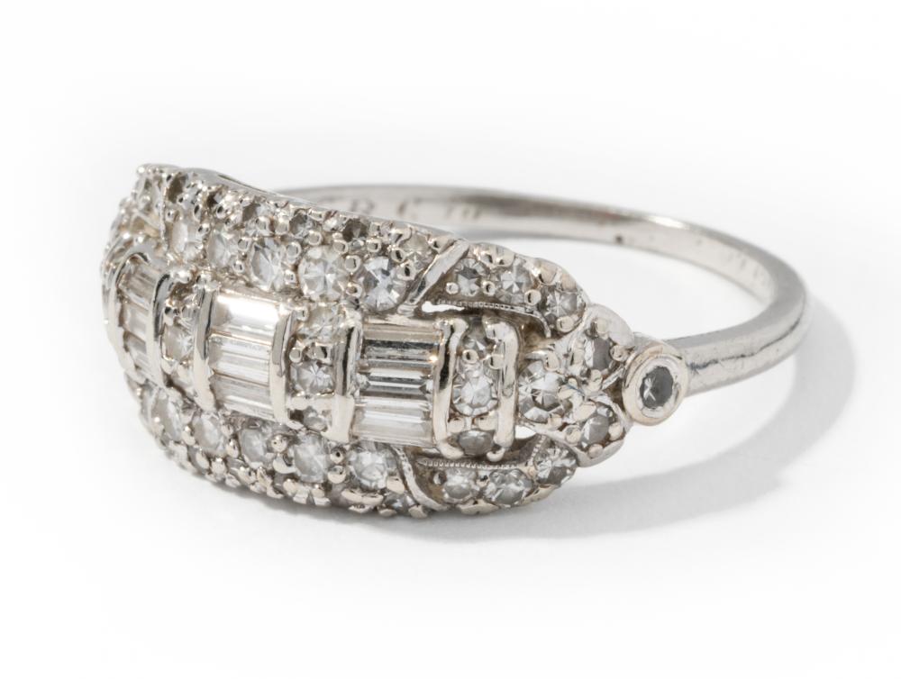 PLATINUM AND DIAMOND RINGPlatinum