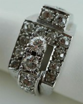 PLATINUM AND DIAMOND RINGPLATI