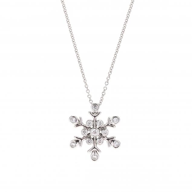 PLATINUM AND DIAMOND SNOWFLAKE