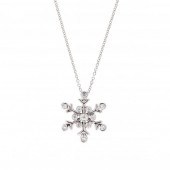 PLATINUM AND DIAMOND SNOWFLAKE