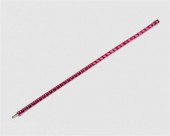 PLATINUM AND GEMSET BRACELETPl