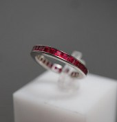 PLATINUM AND RUBY ETERNITY BAN