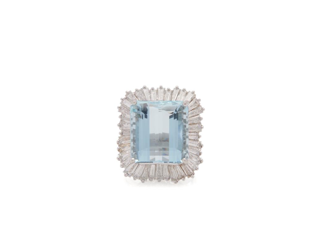 PLATINUM, AQUAMARINE, AND DIAMOND