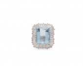 PLATINUM, AQUAMARINE, AND DIAM