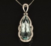 PLATINUM AQUAMARINE & DIAMOND