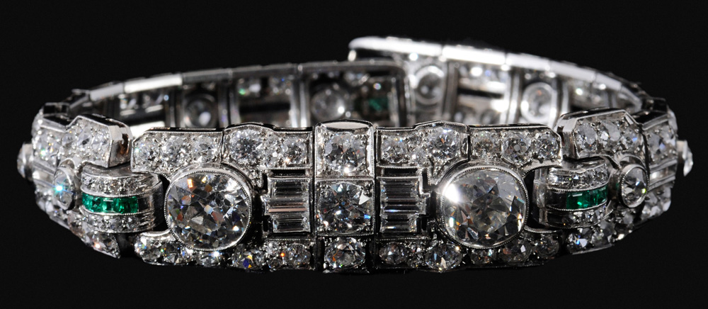 Platinum Art Deco Diamond