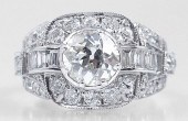 PLATINUM ART DECO REVIVAL DIAM