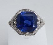 PLATINUM, BLUE SAPPHIRE AND DI