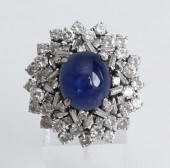 PLATINUM, BLUE STAR SAPPHIRE A