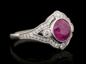PLATINUM BURMESE PINK SAPPHIRE