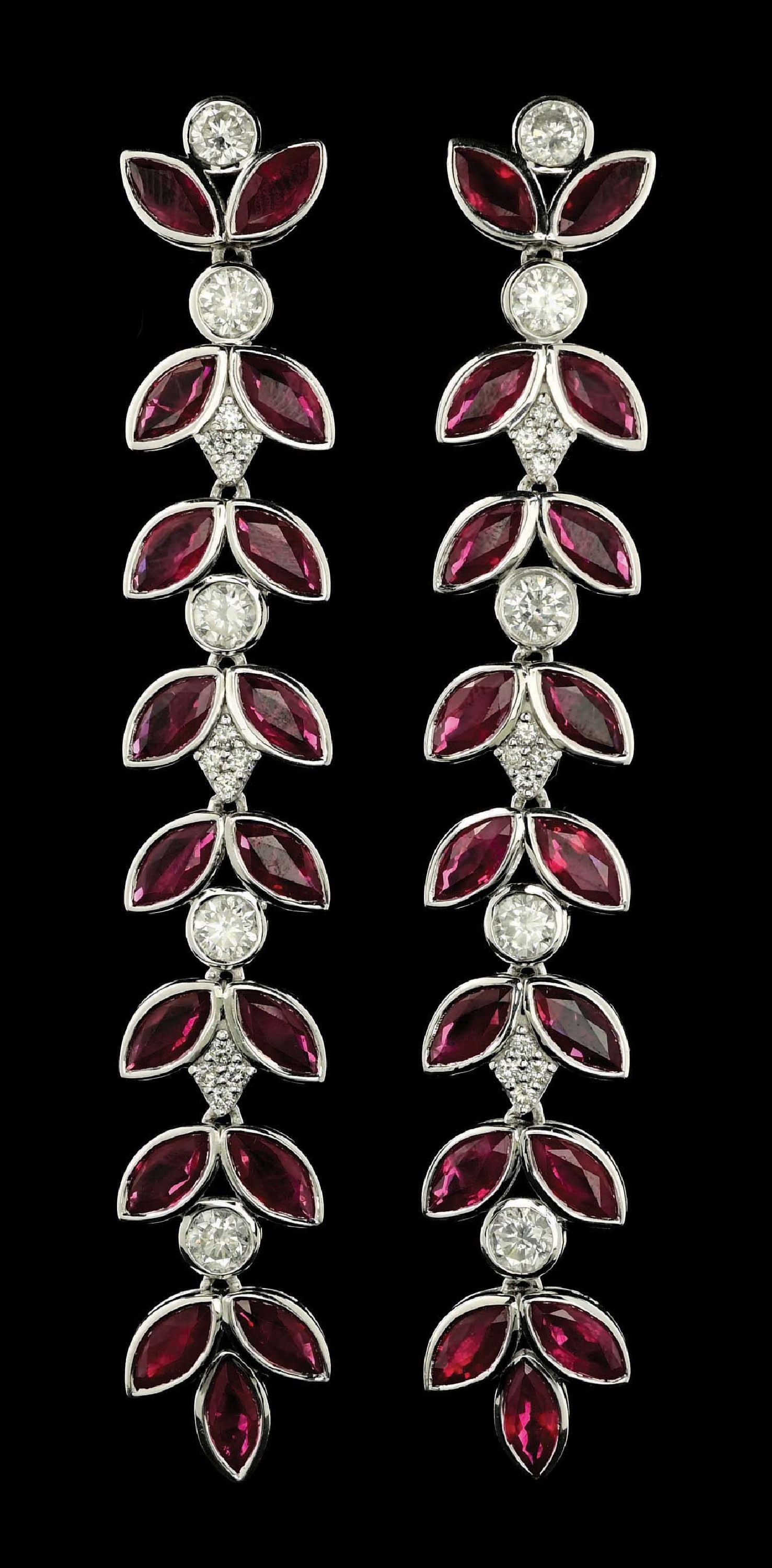 PLATINUM BURMESE RUBY AND DIAMOND