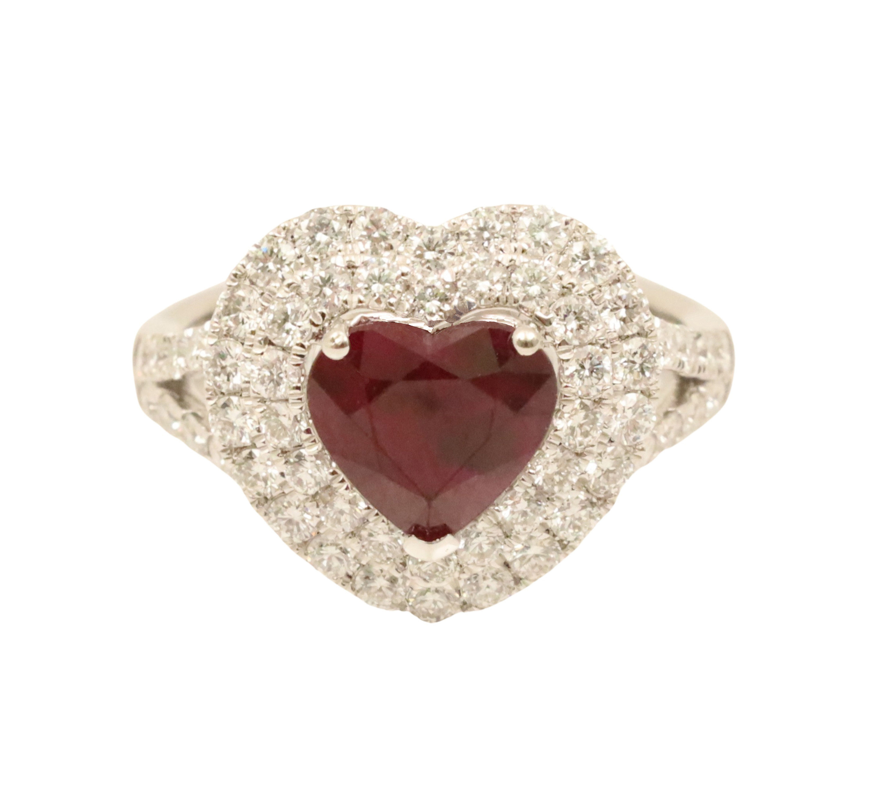 PLATINUM BURMESE RUBY & DIAMOND