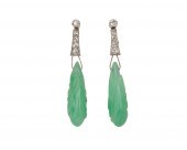 PLATINUM, CARVED JADEITE, AND