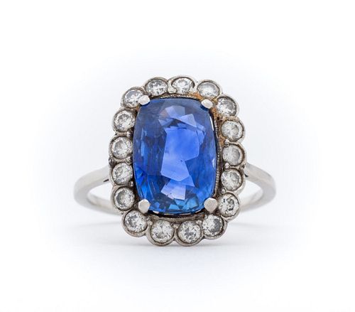 PLATINUM CEYLON/NO HEAT SAPPHIRE