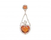 PLATINUM, CITRINE, AND DIAMOND