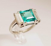 PLATINUM, COLOMBIAN EMERALD AN