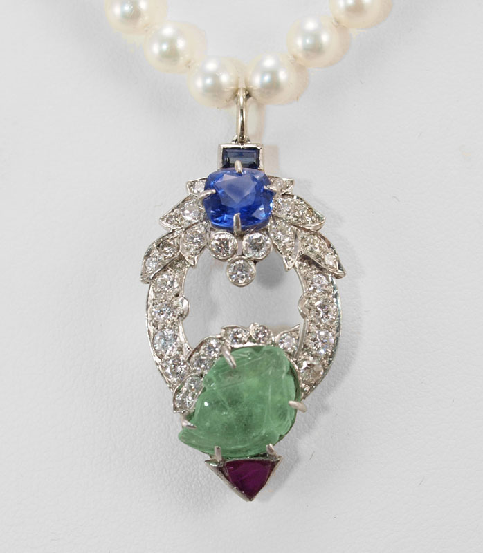 PLATINUM DECO MIKIMOTO PEARL