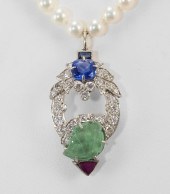 PLATINUM DECO MIKIMOTO PEARL N