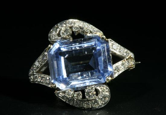 PLATINUM DIAMOND AND AQUAMARINE
