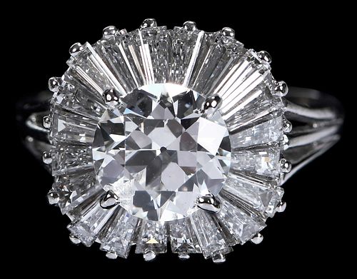PLATINUM DIAMOND AND BAGUETTE