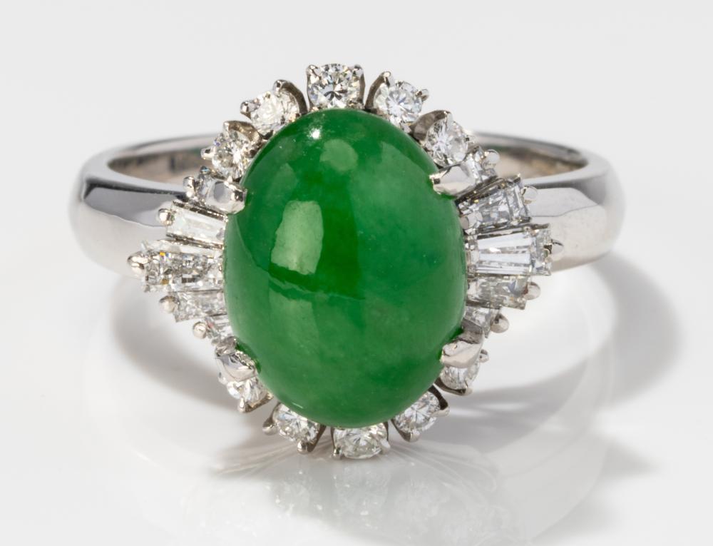PLATINUM, DIAMOND AND JADEITE