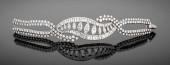 PLATINUM DIAMOND CLUSTER BRACE