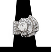 PLATINUM DIAMOND COCKTAIL RING
