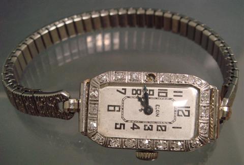 Platinum & diamond Elgin ladies
