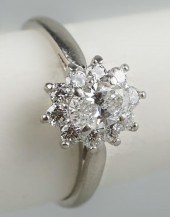 PLATINUM DIAMOND HALO RINGPLAT