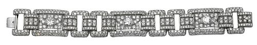 PLATINUM DIAMOND LINK BRACELET TO
