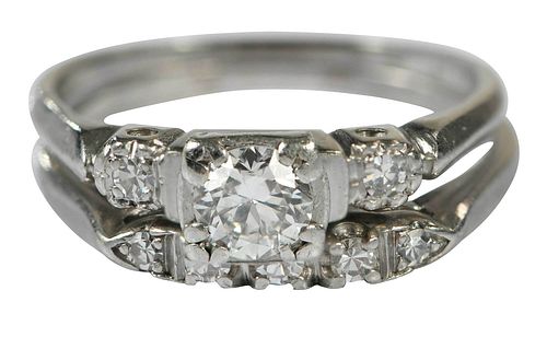 PLATINUM DIAMOND RING SETengagement