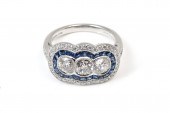 PLATINUM DIAMOND & SAPPHIRE RI