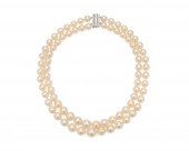 PLATINUM, DOUBLE STRAND PEARL,