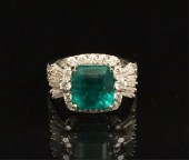 PLATINUM EMERALD AND DIAMOND L