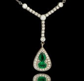 Platinum Emerald and Diamond N