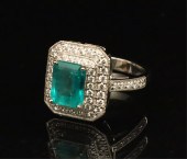 PLATINUM EMERALD AND DIAMOND R
