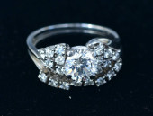 PLATINUM ENGAGEMENT RING AND W