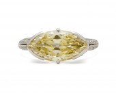 PLATINUM, FANCY INTENSE YELLOW