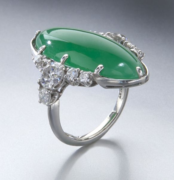Platinum green jadeite and