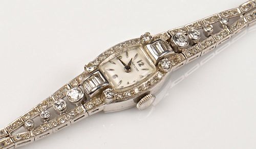 PLATINUM HAMILTON LADY'S DIAMOND