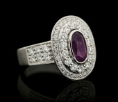 PLATINUM KASHMIR SAPPHIRE AND