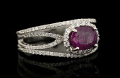 PLATINUM KASHMIR SAPPHIRE AND